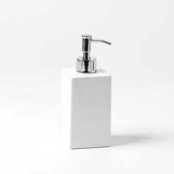 Morgan & Finch Dolomite Bathroom Accessories - White -Morgan & Finch Shop M F Dolomite Soap dispenser White 13325801 1
