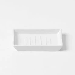 Morgan & Finch Dolomite Bathroom Accessories - White -Morgan & Finch Shop M F Dolomite soap dish White 13325901 1