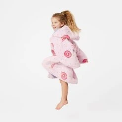 Morgan & Finch Doughnut Kids Hooded Sherpa Blanket
