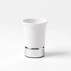Morgan & Finch Empire Bathroom Accessories 14 Morgan & Finch Empire Bathroom Accessories -Morgan & Finch Shop M F Empire Tumbler White Silver 15703401 1