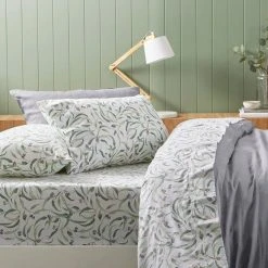 Morgan & Finch Eucalyptus Flannelette Sheet Set -Morgan & Finch Shop M F Eucalyptus SS 4