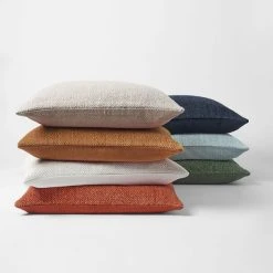 Morgan & Finch Flinders Linen Cushion - Smoke Blue