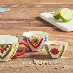 Morgan & Finch Florentino Square Measuring Cups Set Of 4 - Multi Colour