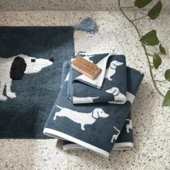 Morgan & Finch Frankie Towel 9 Morgan & Finch Frankie Towel -Morgan & Finch Shop M F Frankie Dog Towels Slate Blue Ivory 213784 R LS Mother Earth V2 2