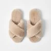 Morgan & Finch Fur Cross Over Slide - Natural 2 Morgan & Finch Fur Cross Over Slide - Natural -Morgan & Finch Shop M F Fur Cross Over Slide Natural 21421603 2
