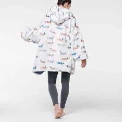 Morgan & Finch Dash Hooded Sherpa Blanket -Morgan & Finch Shop M F Hooded Sherpa Dash 21099401 Back V2 1