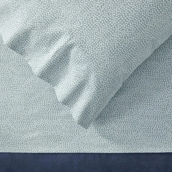 Morgan & Finch Ikura Flannelette Sheet Set - Smoke Blue 4 Morgan & Finch Ikura Flannelette Sheet Set - Smoke Blue - Image 2