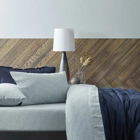 Morgan & Finch Ikura Flannelette Sheet Set - Smoke Blue 3 Morgan & Finch Ikura Flannelette Sheet Set - Smoke Blue