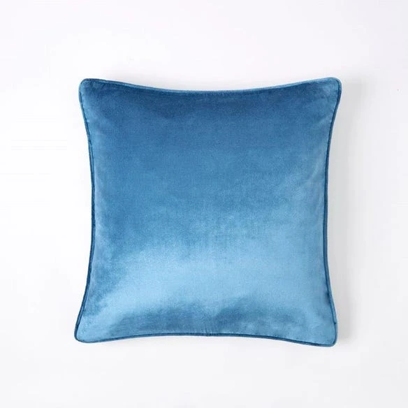 Morgan & Finch Margot Velvet Cushion - Petrol Blue 4 Morgan & Finch Margot Velvet Cushion - Petrol Blue - Image 2