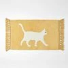 Morgan & Finch Milo Cat Bath Mat -Morgan & Finch Shop M F Milo Cat BM W Tassels Mustard Ivory 20989201 1