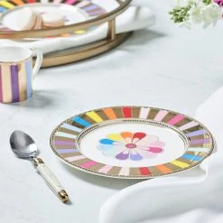 Morgan & Finch Carnival Stripe Dining -Morgan & Finch Shop M F Miss Carnival Stripe Side Plate 20452101 cb 1