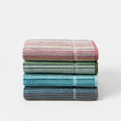 Morgan & Finch Montauk Towel - Teal Multi -Morgan & Finch Shop M F Montauk Stripe Towels W20 181821 R 2