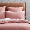Morgan & Finch Olsen Linen/Cotton Quilt Cover - Brick -Morgan & Finch Shop M F Olsen Brick Pillow 1