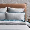 Morgan & Finch Olsen Linen/Cotton Quilt Cover - Platinum -Morgan & Finch Shop M F Olsen Platinum Pillow 1