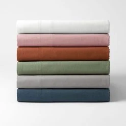 Morgan & Finch Olsen Linen/Cotton Sheet Set - White