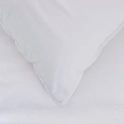 Morgan & Finch Olsen Linen/Cotton Quilt Cover - White -Morgan & Finch Shop M F Olsen White Detail 3 5