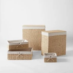 Morgan & Finch Papier Laundry Set - Natural -Morgan & Finch Shop M F Papier Storage 0 R