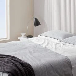 Morgan & Finch Portofino Quilt Cover - Grey -Morgan & Finch Shop M F Portofino Grey Marketing