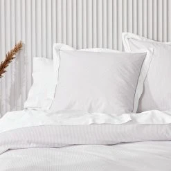 Morgan & Finch Portofino Quilt Cover - Taupe -Morgan & Finch Shop M F Portofino Taupe Euro Web 1