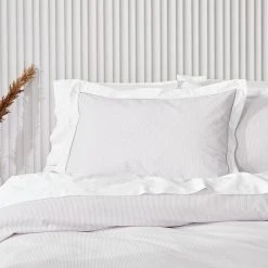 Morgan & Finch Portofino Quilt Cover - Taupe -Morgan & Finch Shop M F Portofino Taupe Pillow Web 1