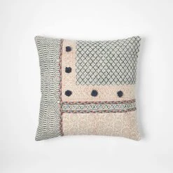Morgan & Finch Samode Pom Cushion -Morgan & Finch Shop M F Samode Cushion w Pom Pom 50x50cm 20948801 1