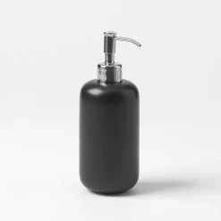 Morgan & Finch Samson Bathroom Accessories -Morgan & Finch Shop M F Samson Soap Dispenser Black 19957001 1