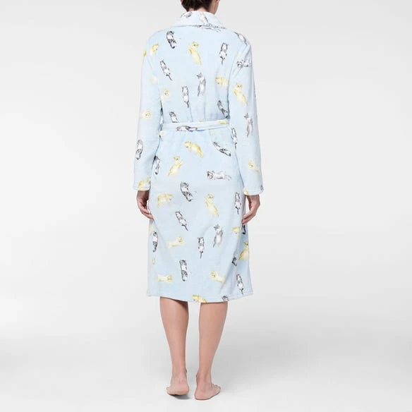 Morgan & Finch Sleepy Cats Robe 6 Morgan & Finch Sleepy Cats Robe - Image 4