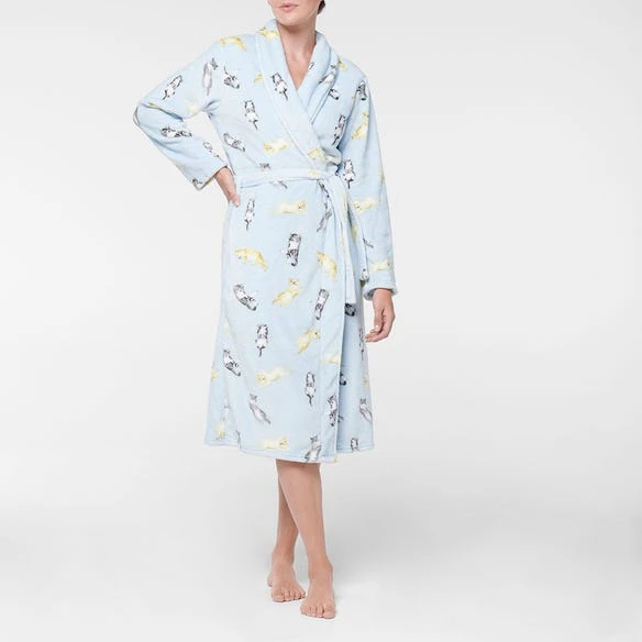 Morgan & Finch Sleepy Cats Robe 4 Morgan & Finch Sleepy Cats Robe - Image 2