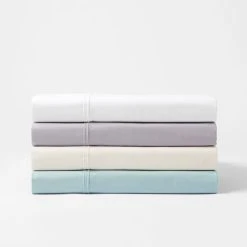 Morgan & Finch Supreme 250 TC Egyptian Cotton Sheets - Silver -Morgan & Finch Shop M F Supreme Flat Sheet W21 121939 R 2