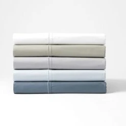 Morgan & Finch Carlson Royale 600 TC Egyptian Cotton Sheet Set - Pale Blue -Morgan & Finch Shop M F WL Carlson Royale SS W21 166832 R 1