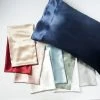 Morgan & Finch Silk Pillowcase - White -Morgan & Finch Shop M F WL Silk Pillowcases S20 21 199912 R V2 5