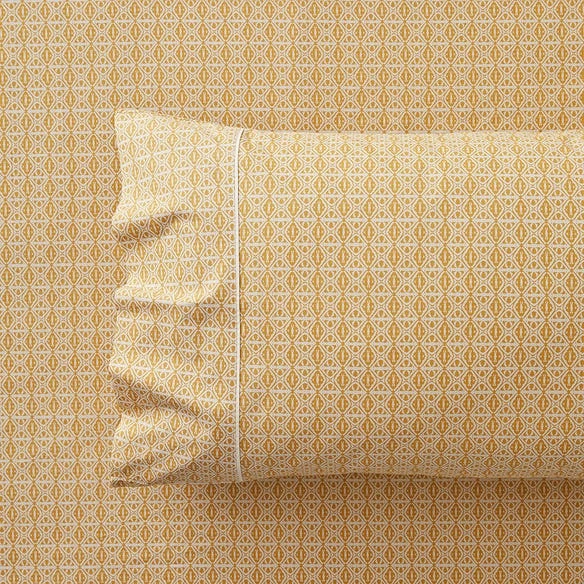 Morgan & Finch Zuri Sheet Set - Mustard 4 Morgan & Finch Zuri Sheet Set - Mustard - Image 2