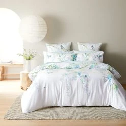 Morgan & Finch Japanese Wisteria Quilt Cover -Morgan & Finch Shop M F W23 Japanese Wisteria QQC V2