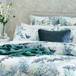 Sanderson Wisteria Falls Quilt Cover -Morgan & Finch Shop SA Wisteria Falls Detail 1