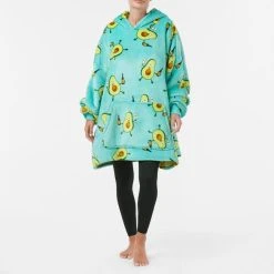 Morgan & Finch Smashed Avo Hooded Sherpa Blanket