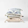 Morgan & Finch Piper Tassel Cushion - Ivory/Blue