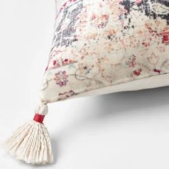 Morgan & Finch Piper Tassel Cushion - Ivory/Red 8 Morgan & Finch Piper Tassel Cushion - Ivory/Red -Morgan & Finch Shop red2 1